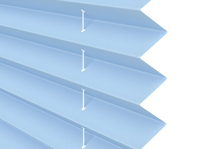 Solaris, Cornflower - Clip Fit Pleated Blind - Image 4